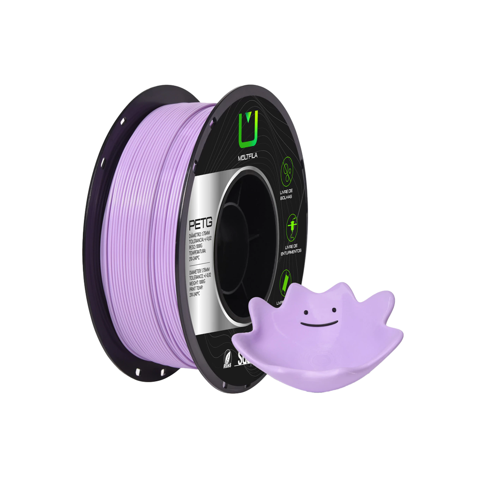 Recan 3D - Filamento Petg Lilás 1kg Multfila Para Impressora 3d 1.75mm Recan 3D - Filamento Petg Lilás 1kg Multfila Para Impressora 3d 1.75mm